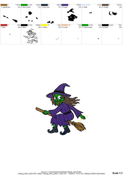 Halloween Witch Stealing Towel