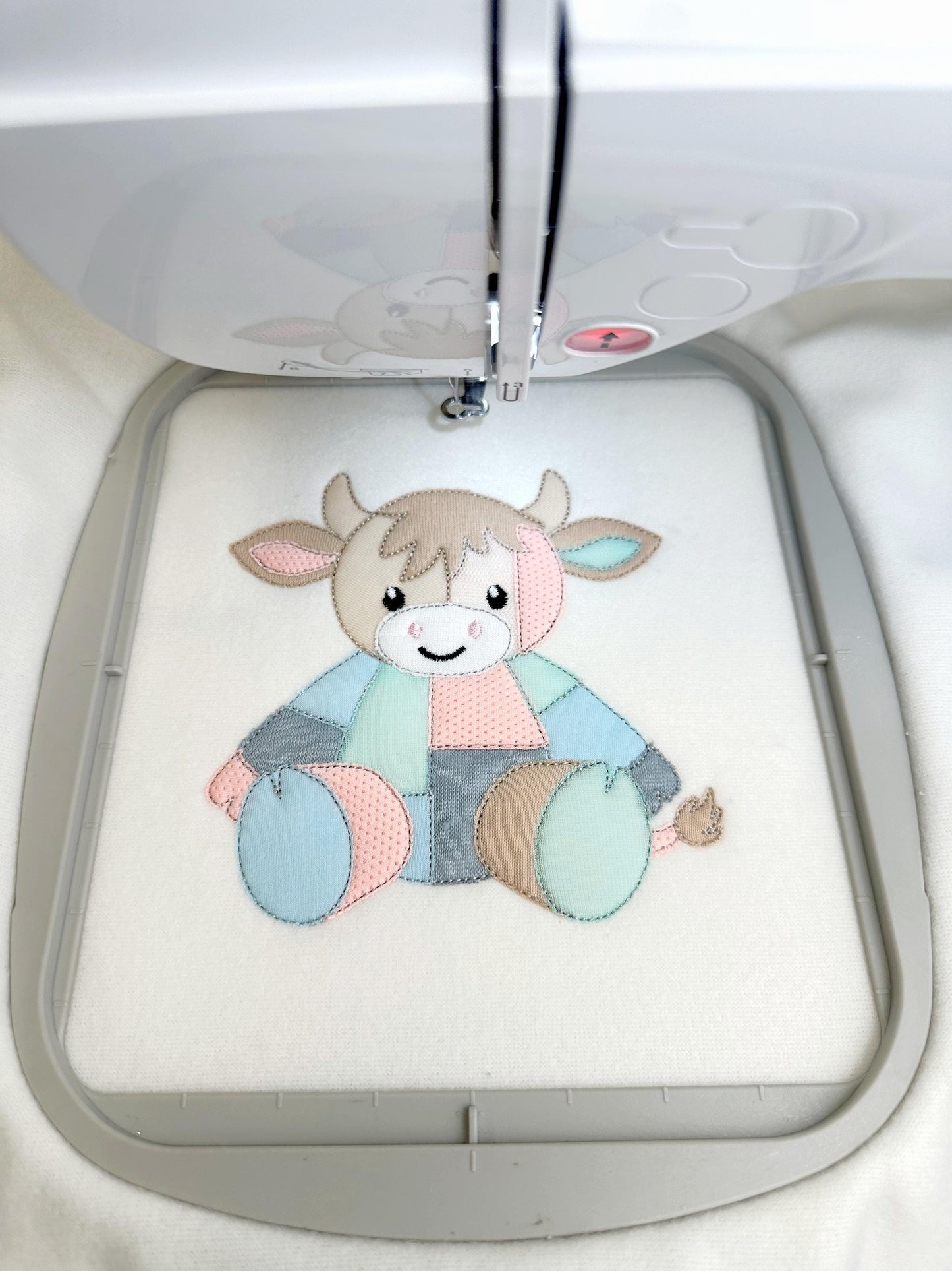 Patchwork Cow Bull Calf Toy