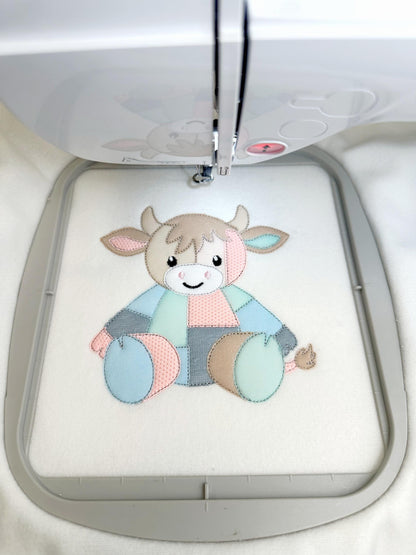 Patchwork Cow Bull Calf Toy