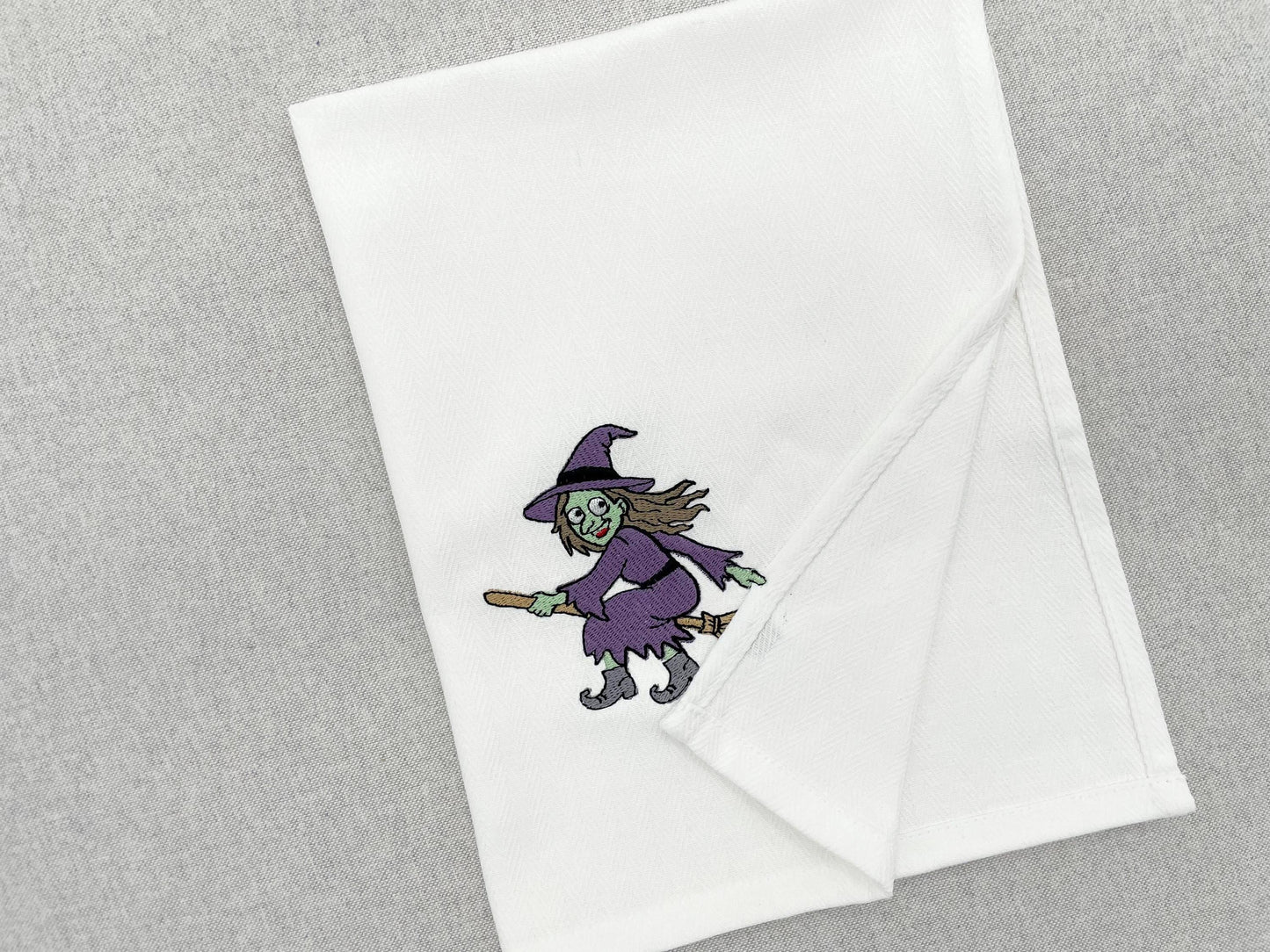 Halloween Witch Stealing Towel