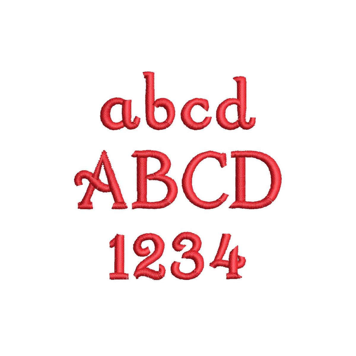 Curl Font for Christmas Stocking