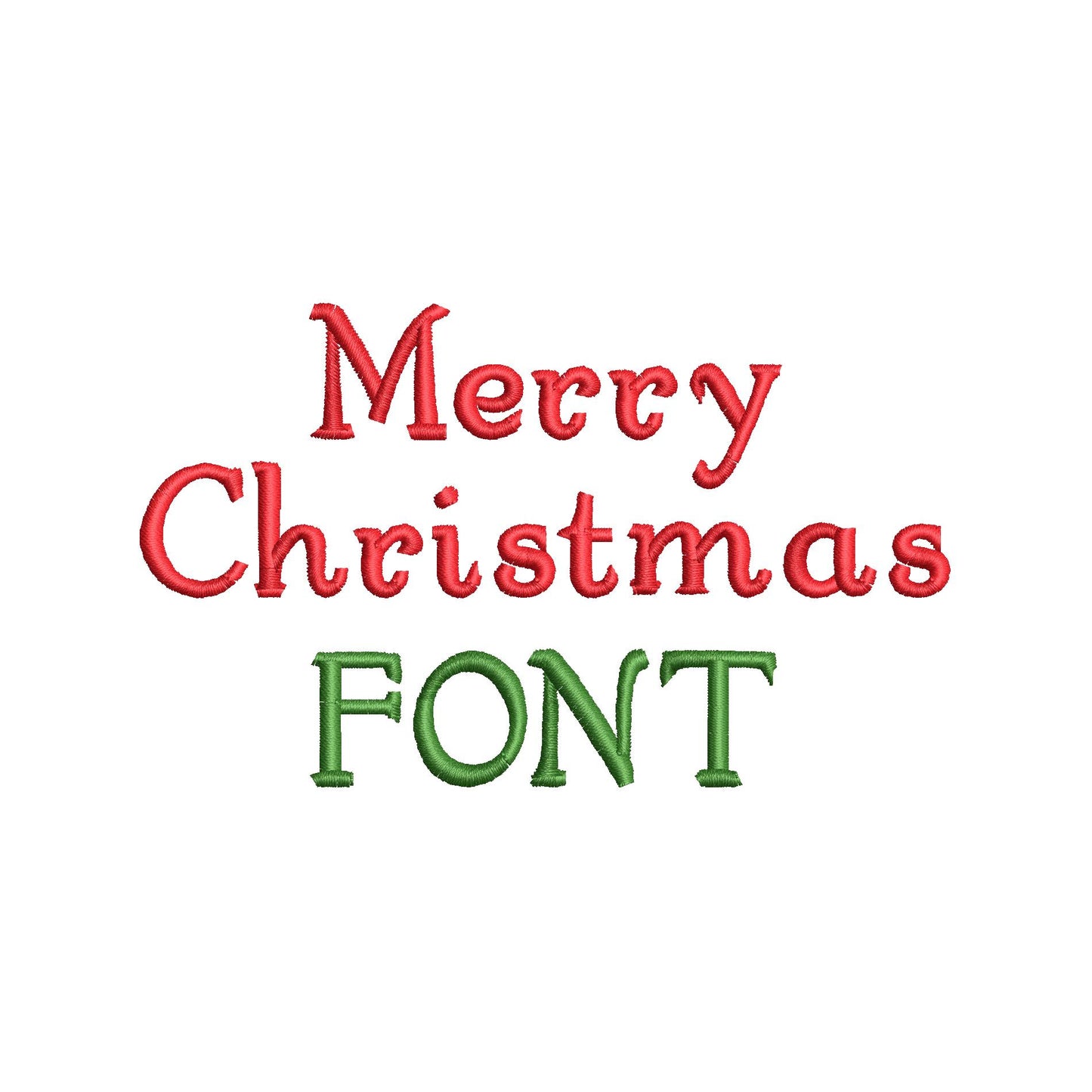 Curl Font for Christmas Stocking