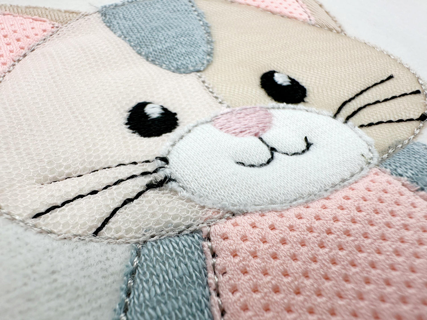 Kitty Cat Toy Raggedy Applique