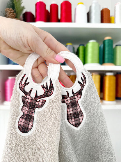 Buck Deer Towel Topper SET of 3