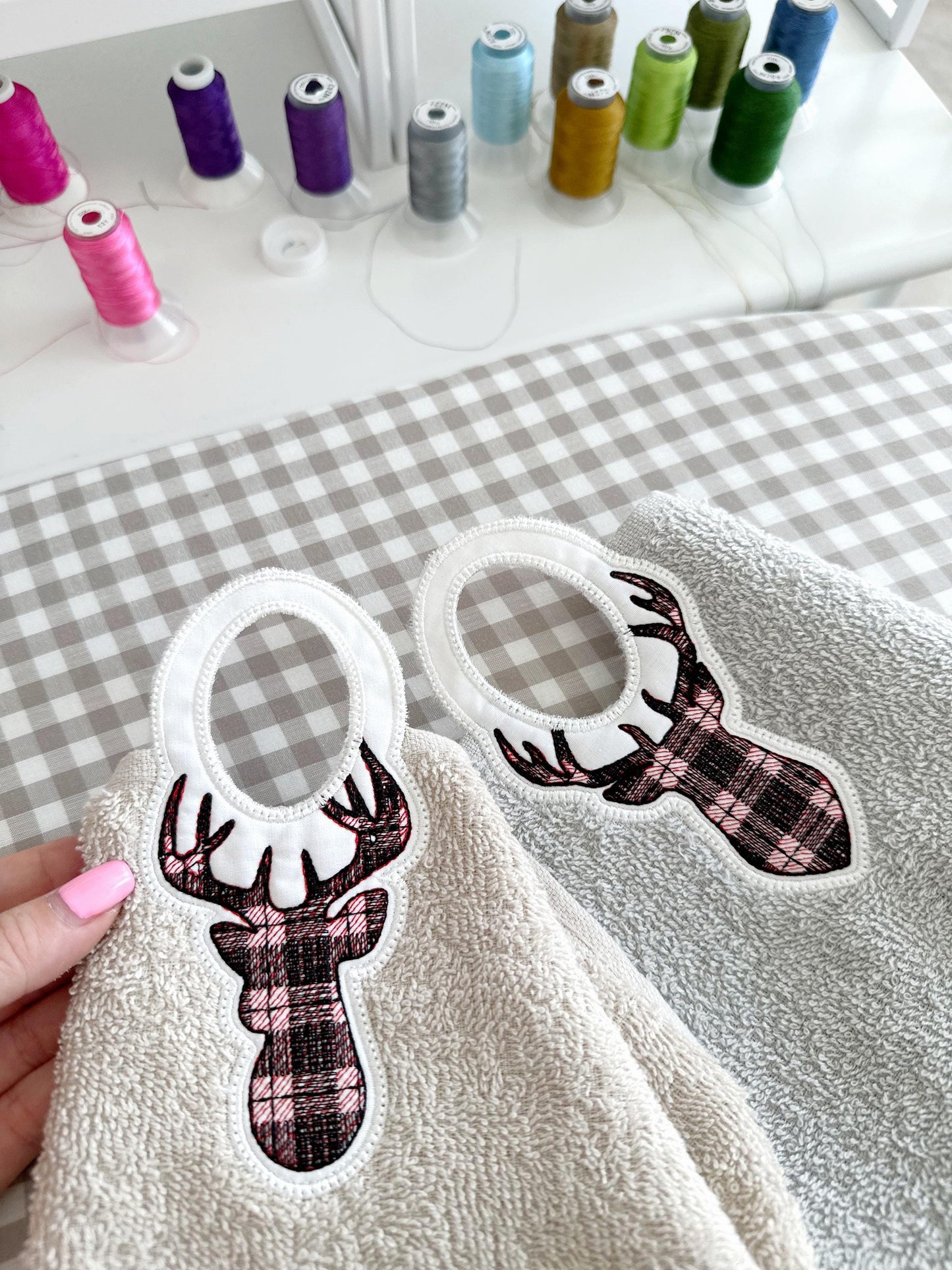 Buck Deer Towel Topper SET of 3