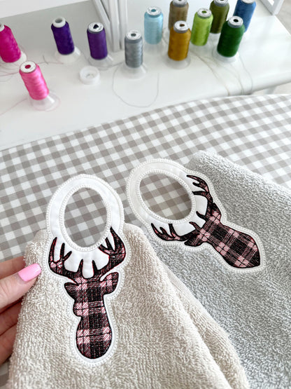 Buck Deer Towel Topper SET of 3