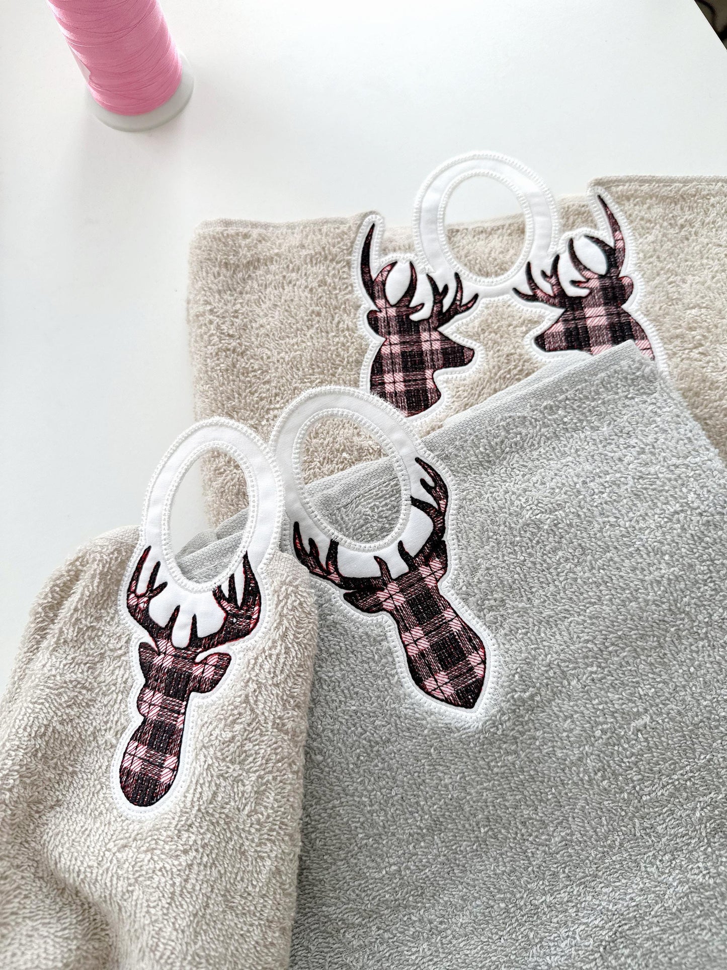 Buck Deer Towel Topper SET of 3
