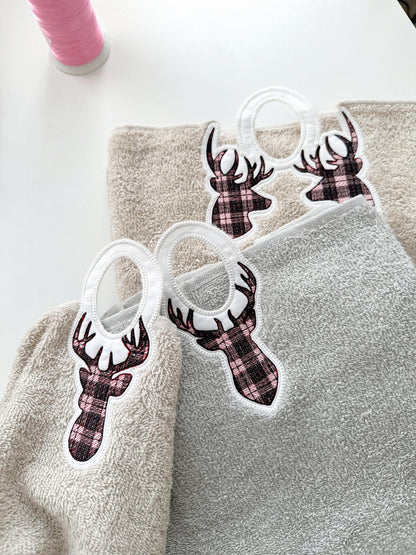 Buck Deer Towel Topper SET of 3
