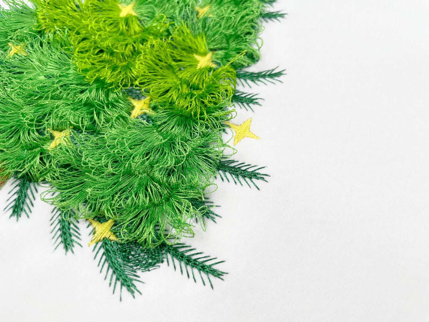 Big Fringed Fluffy Christmas Tree