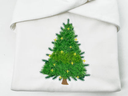 Big Fringed fluffy Christmas Tree fringe cute fluffy fuzzy spruce machine embroidery designs
