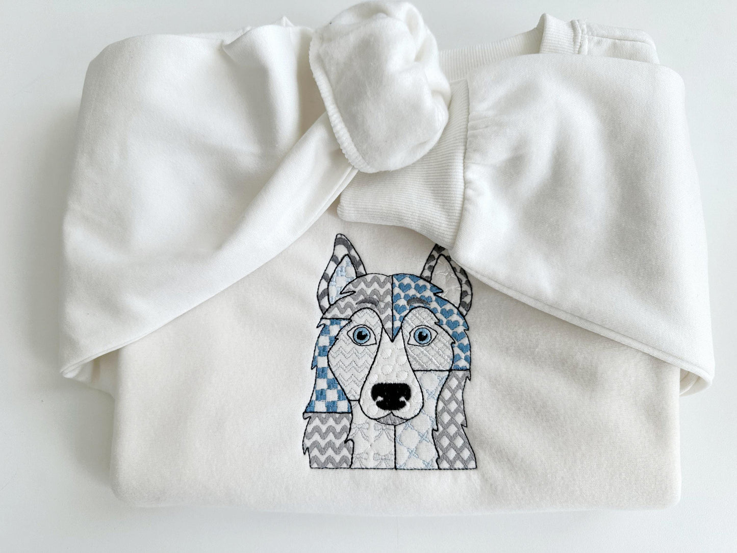 Patchwork Husky Puppy Dog