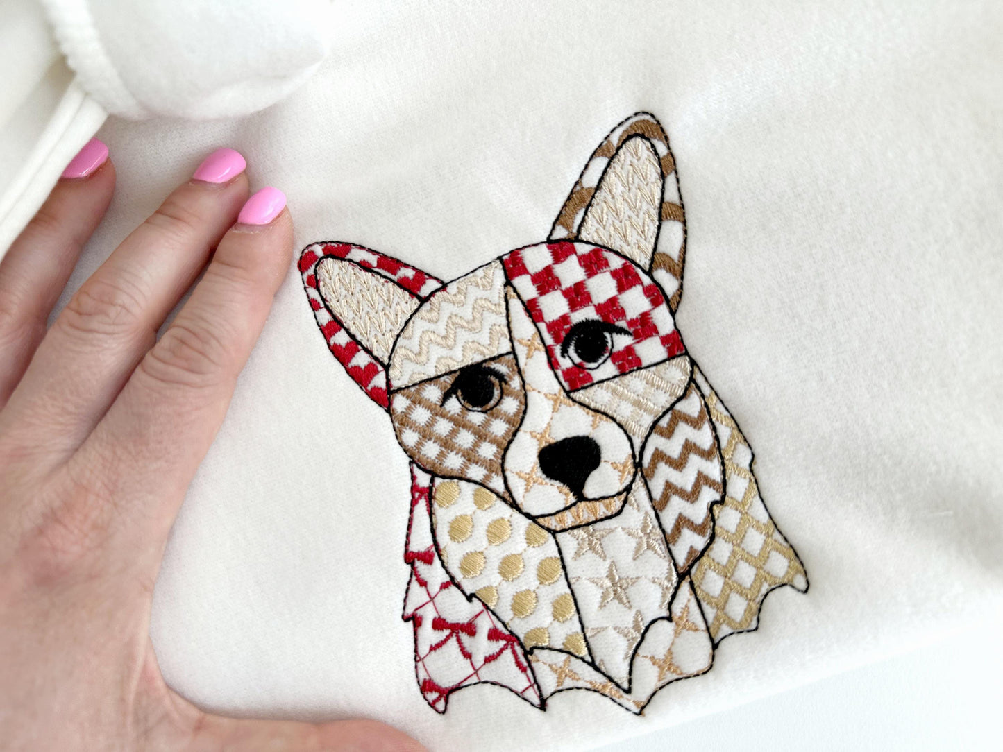Patchwork Corgi Dog