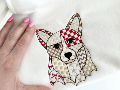 Patchwork Corgi Dog