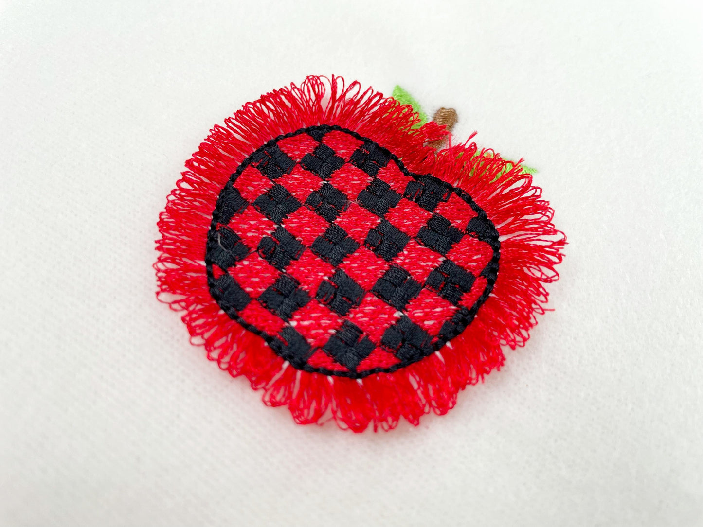 Patterned Fringed Apple