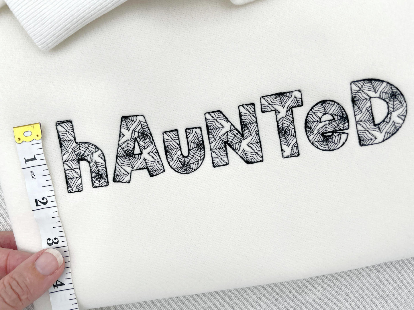 Halloween Spider Font cobweb Alphabet Monogram patterned letters light stitch machine embroidery designs