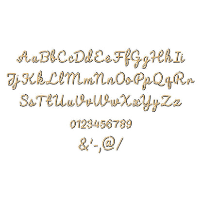 Double Chain Stitch Font Paisley