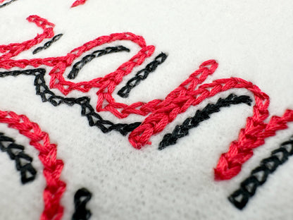 Double Chain Stitch Font Paisley