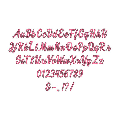 Satin Delicate Font with Outline