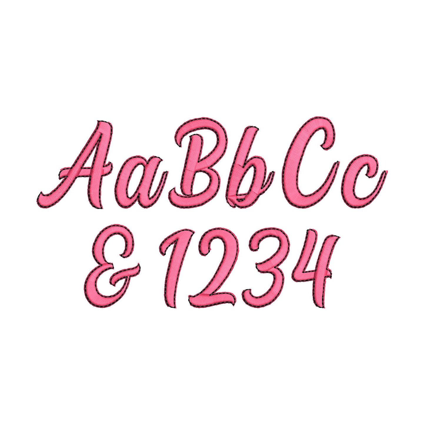 Satin Delicate Font with Outline