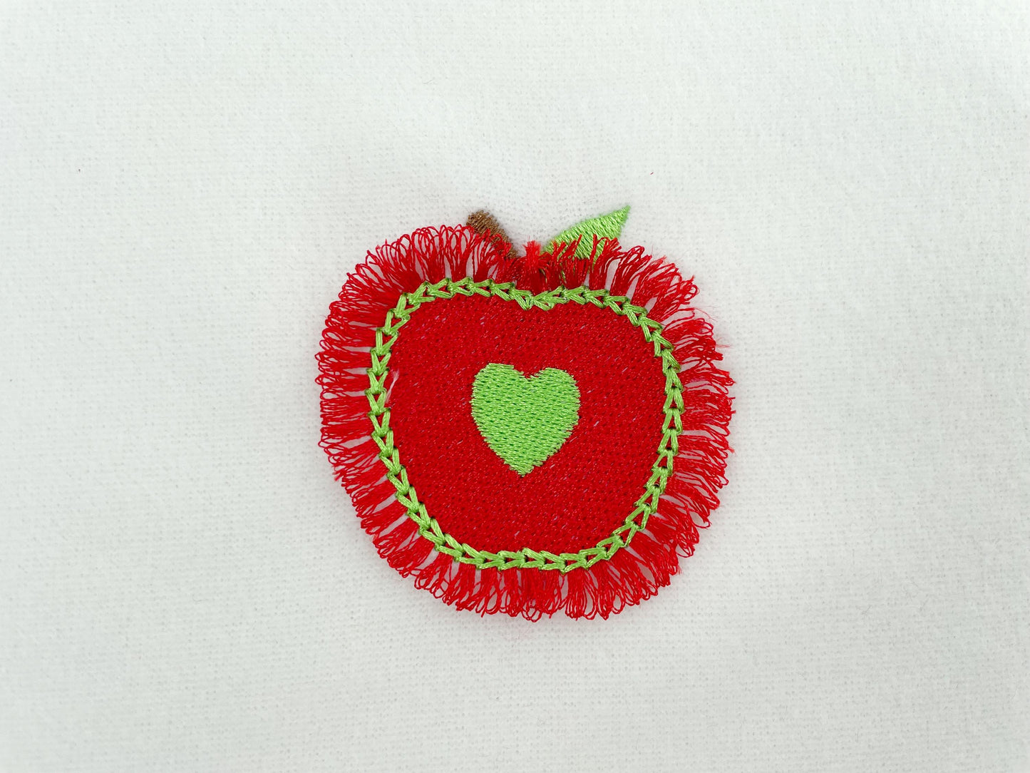 Fringed Apple with Heart