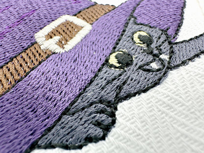 Halloween Kitty Cat with Witch Hat