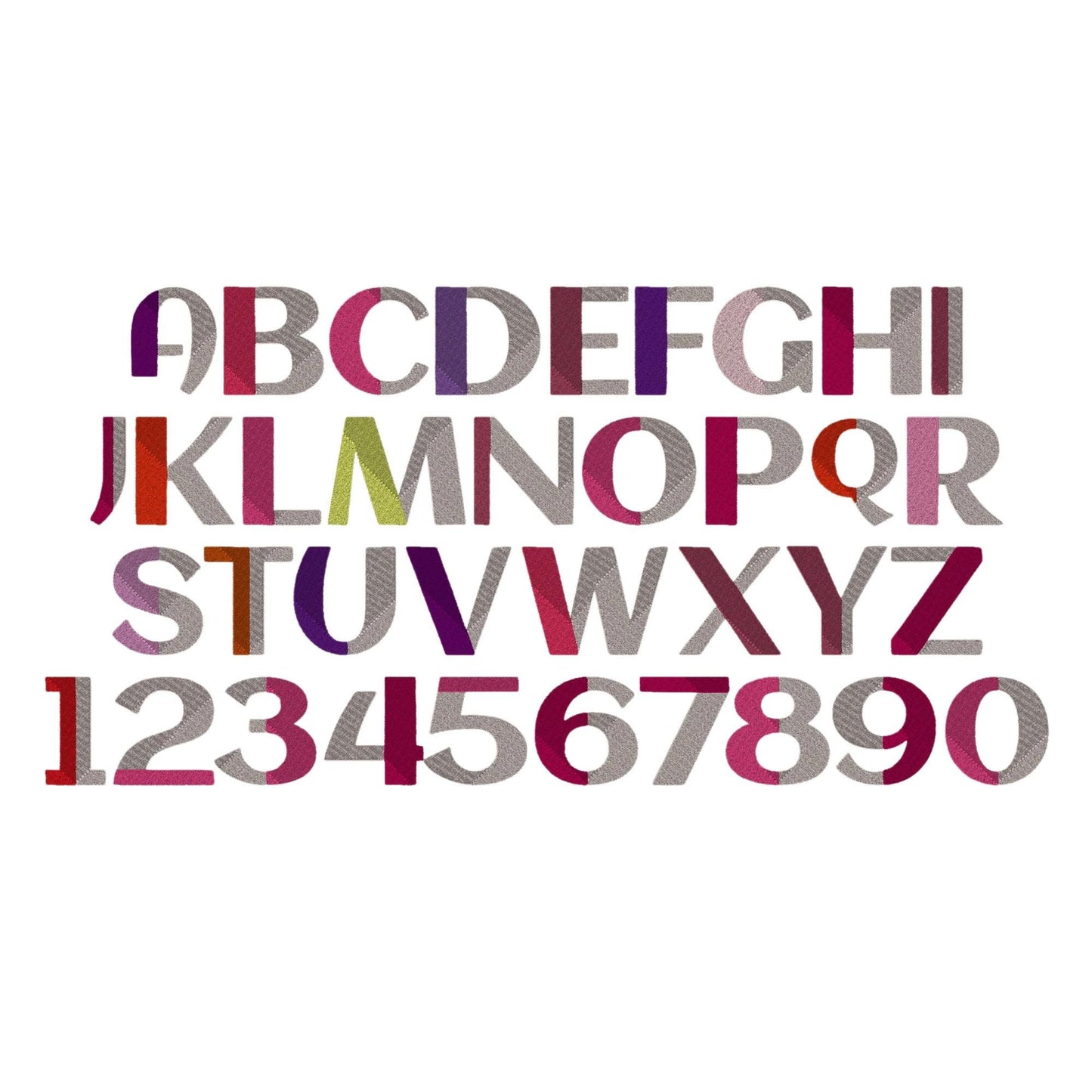 Bold Block Split Font