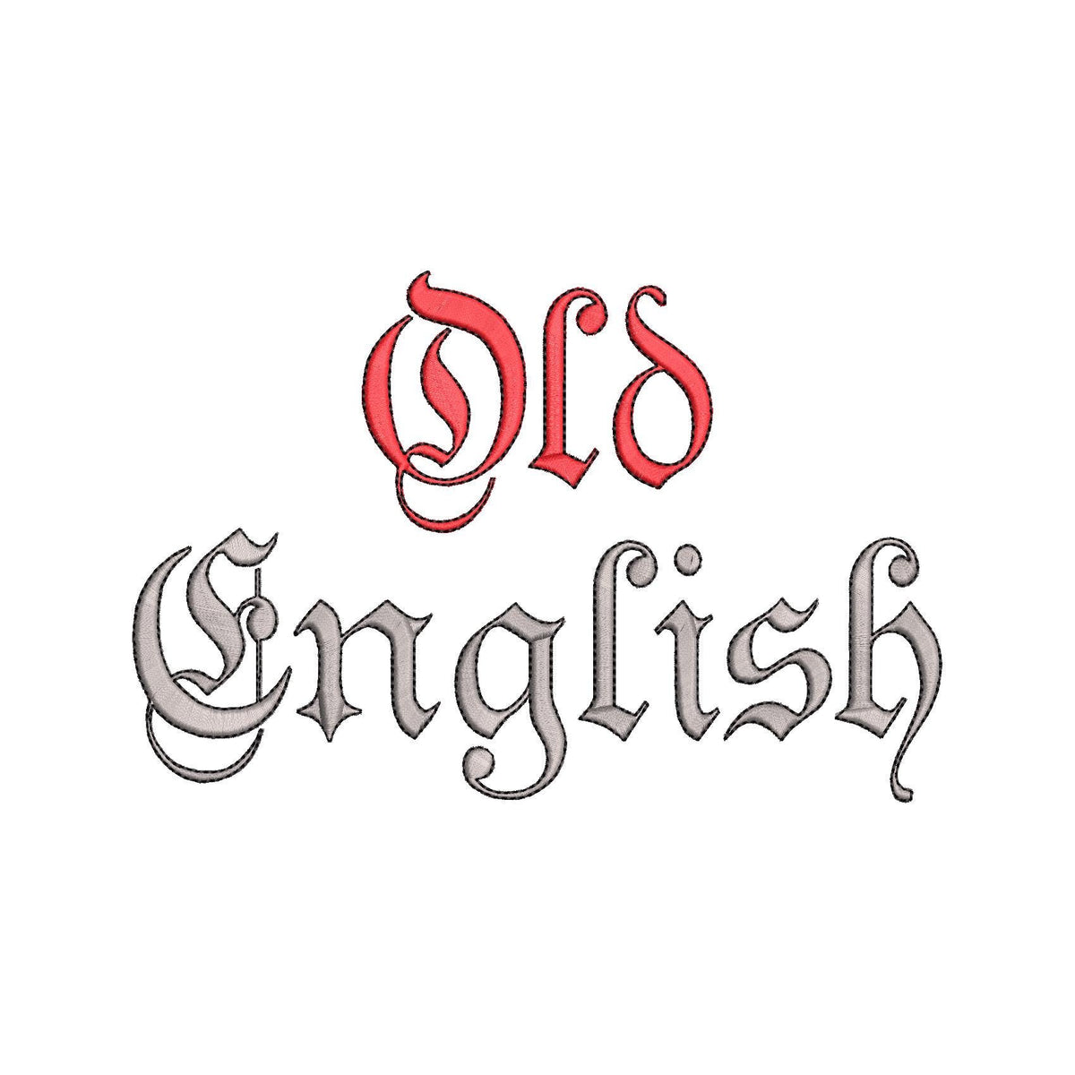 Kasper Old English Stickschrift