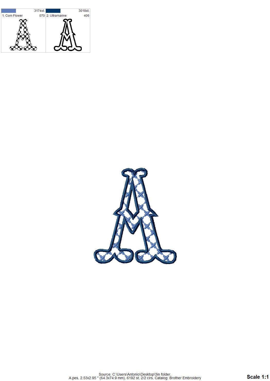 Patterned Fishtail Font
