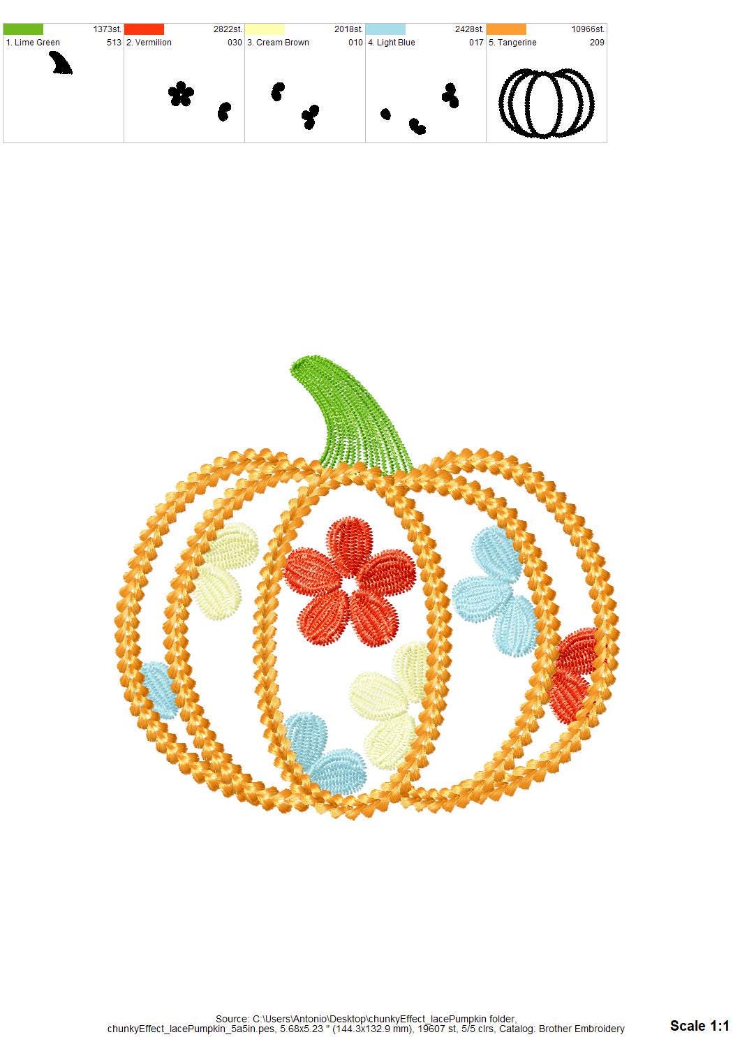 Thanksgiving Floral Pumpkin