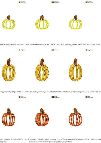 Thanksgiving Pumpkin SET