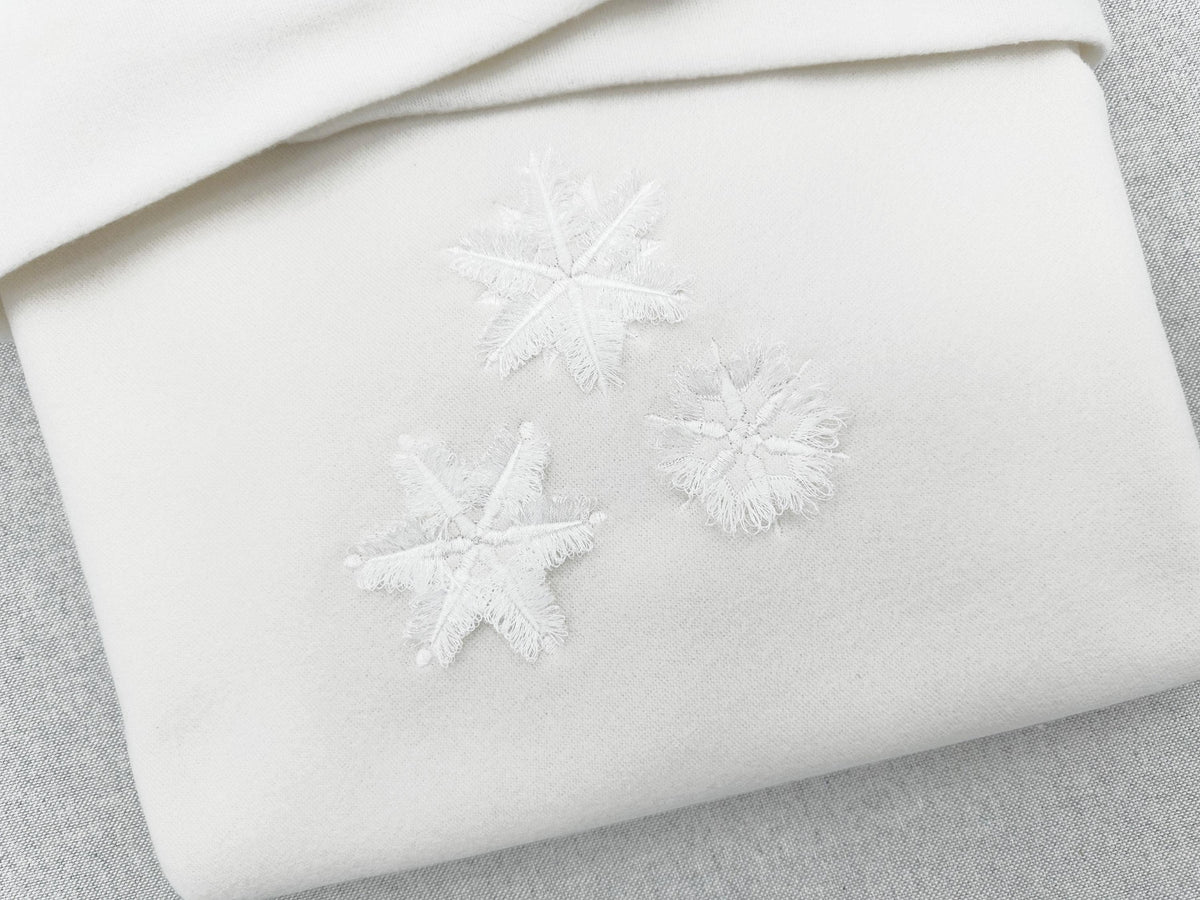 Fringed Snowflake Set of 3