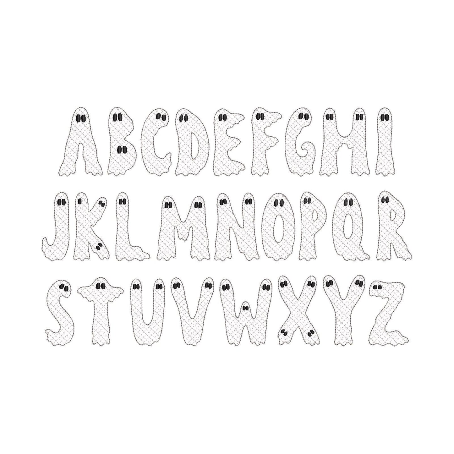Halloween Glitter Ghost Font