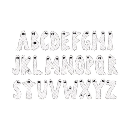 Halloween Glitter Ghost Font