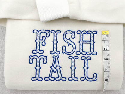 Patterned Fishtail Font