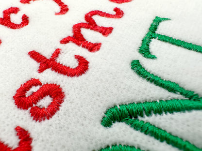 Curl Font for Christmas Stocking