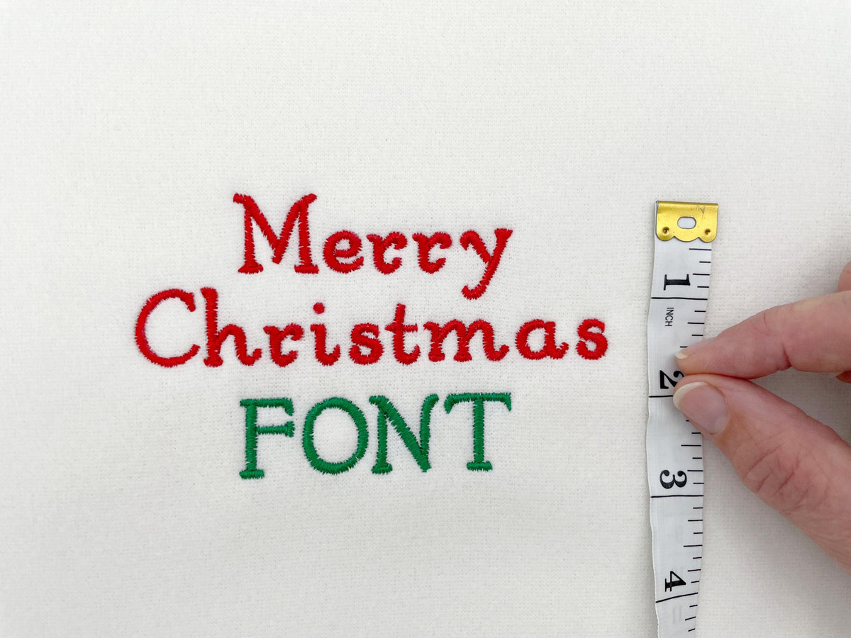 Curl Font for Christmas Stocking