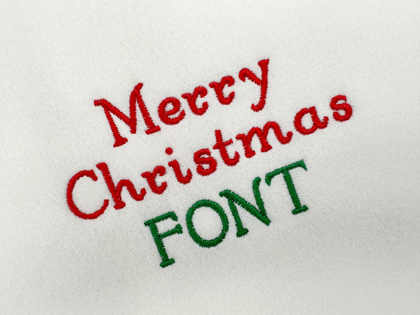 Curl Font for Christmas Stocking