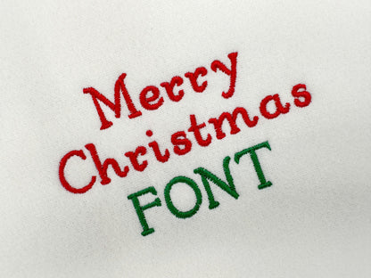 Curl Font for Christmas Stocking