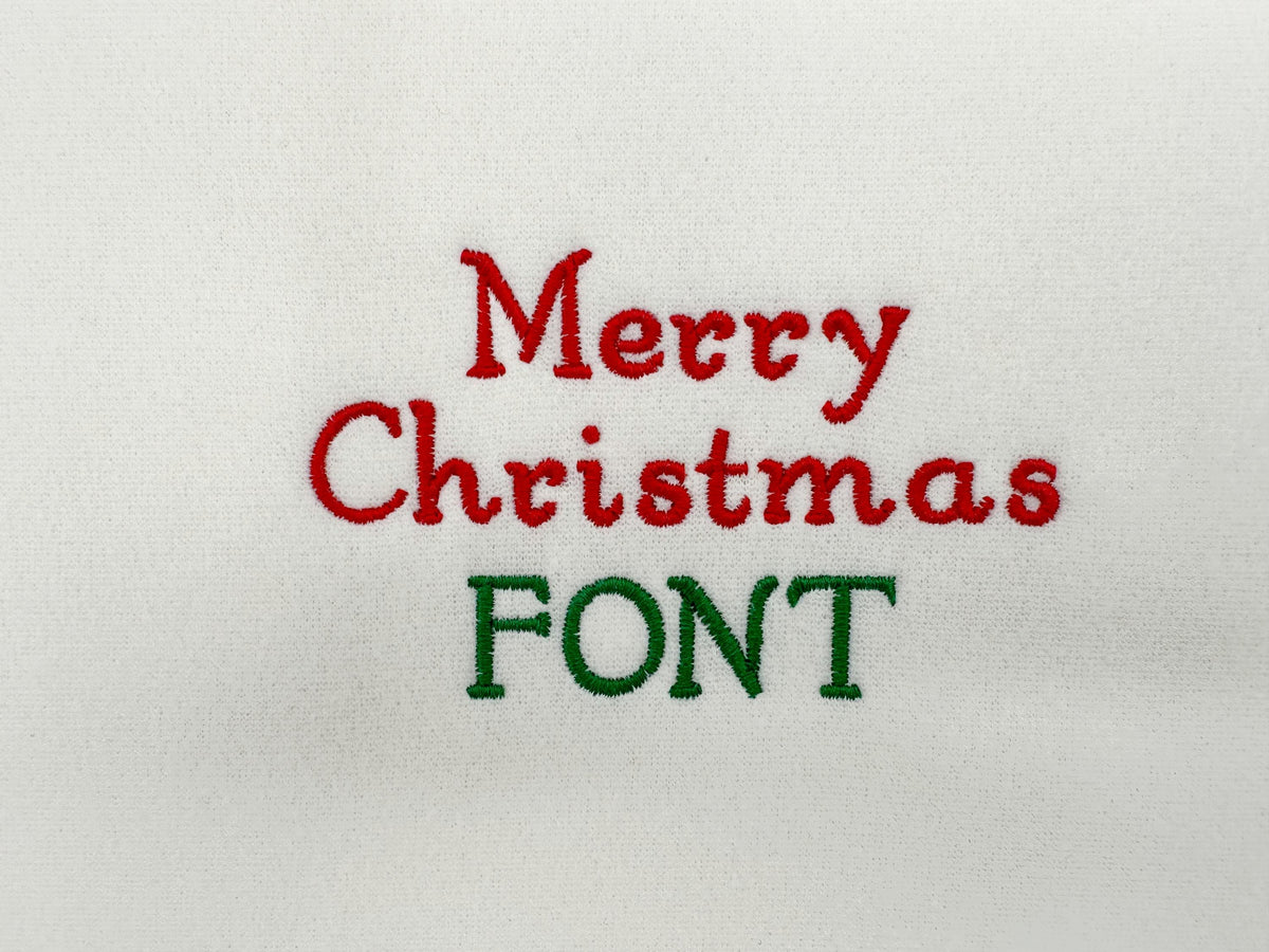 Curl Font for Christmas Stocking