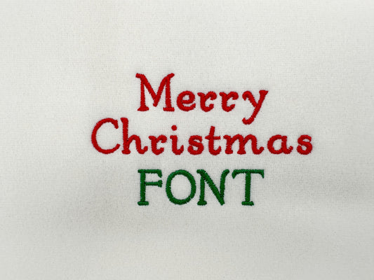 Curl Font for Christmas Stocking
