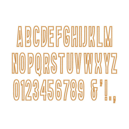 Tall Narrow Collegiate Font