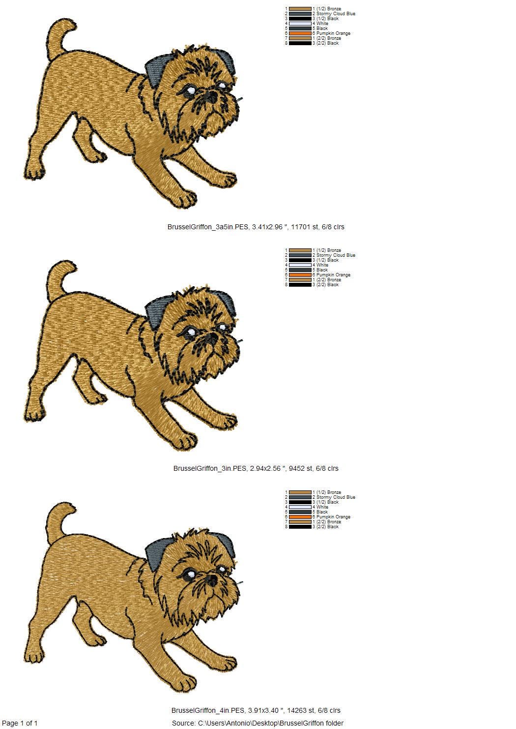 Playing Brussels Griffon Puppy Thief