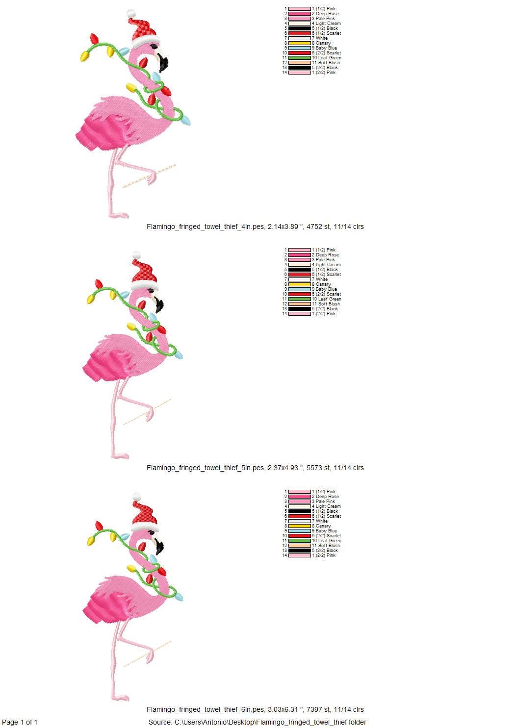 Playing Flamingo Christmas Thief
