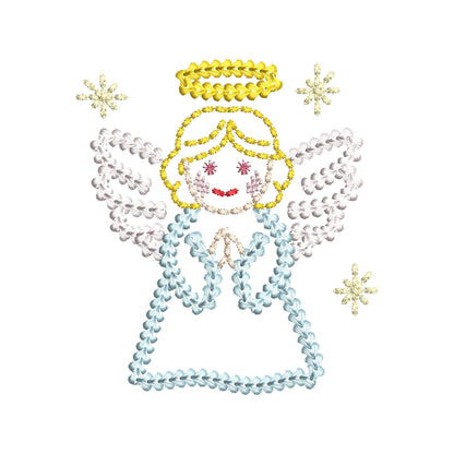 Engel im Look von dickem Garn