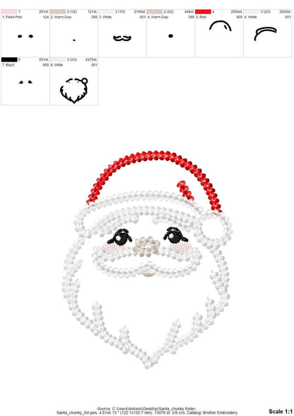 Santa Chunky Thread Effect