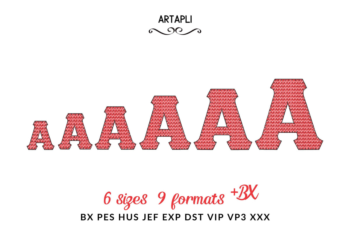 Knit Stitch Greek Font