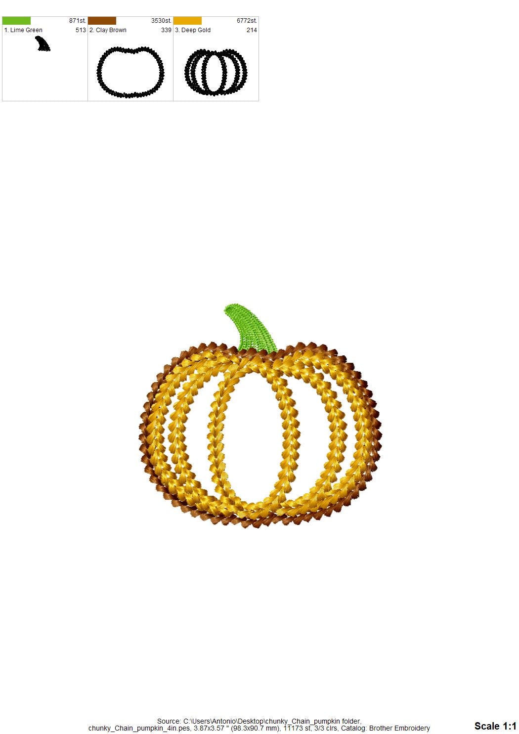 Thanksgiving Pumpkin Chunky Effect