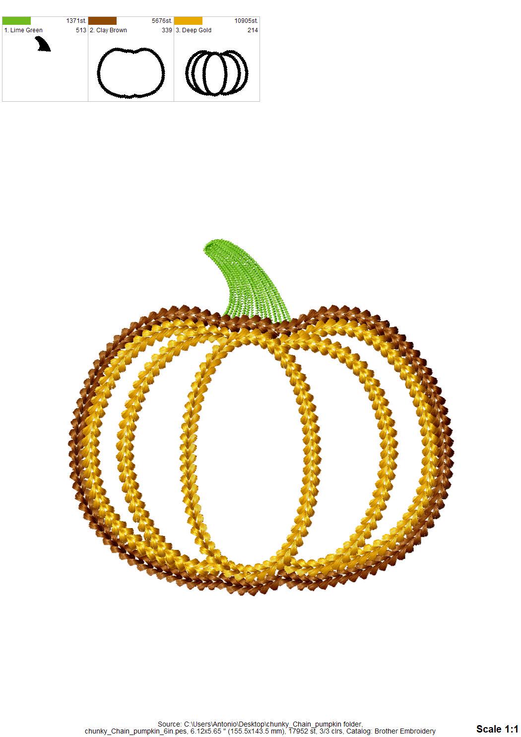 Thanksgiving Pumpkin Chunky Effect