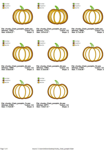 Thanksgiving Pumpkin Chunky Effect