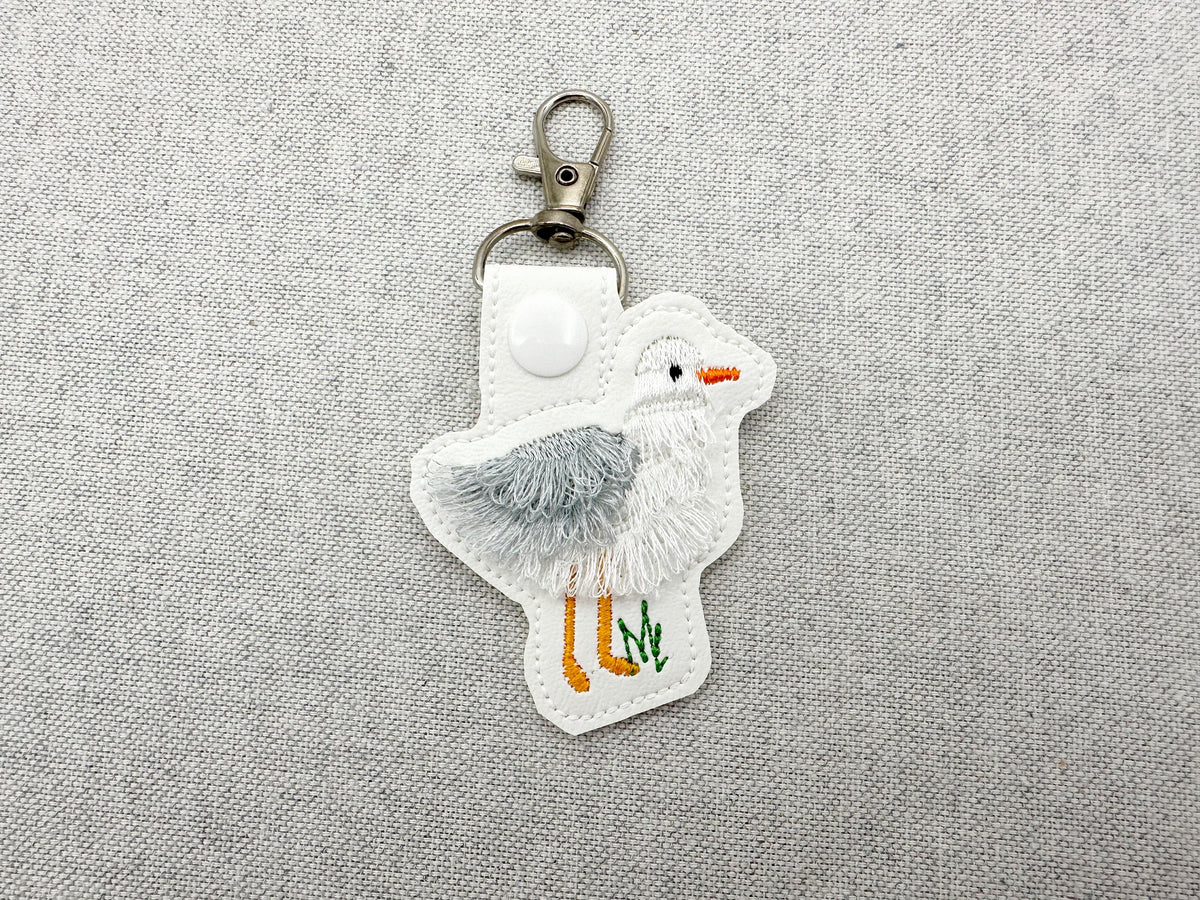 Fringed Seagull Keychain